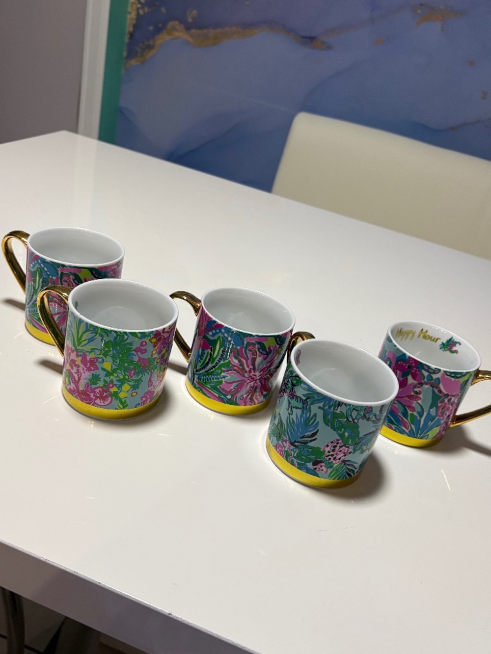 Lilly Pulitzer coffee mugs